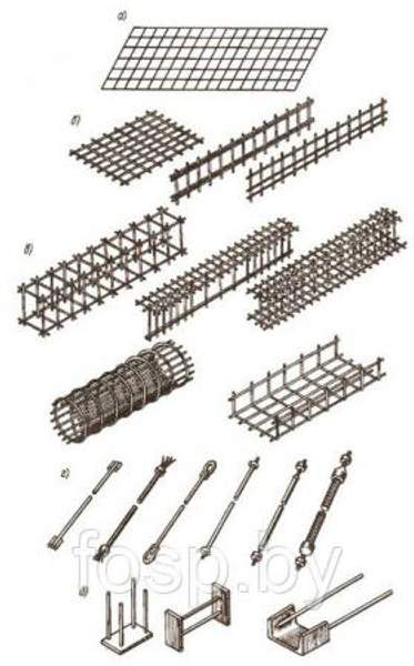 Каркасы арматурные