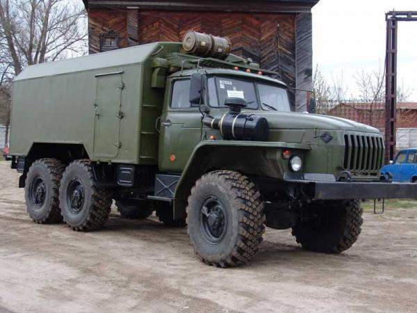 Каротажный подъемник (лаборатория гис) шасси Урал 43206