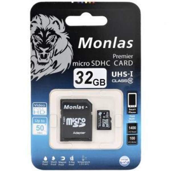 Карта памяти Micro SDHC Monlas (Original) 32 GB