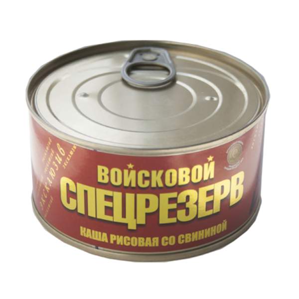 Каша рисовая со свининой Войсковой Спецрезерв ГОСТ Золотая (325 гр.)