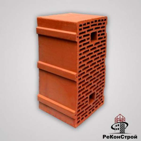 Керамический крупноформатный поризованный блок, Гжель 44, 12,3 НФ, М-100 (М-150)