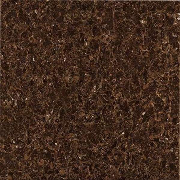 Керамогранит полированный темно-коричневый с разводами