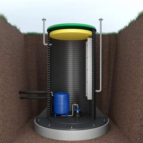 Кессон, d= 12700; 1000; 1300... мм, s= 8; 6 мм, l= 1500 мм