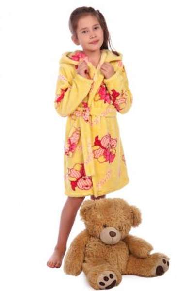 Халат детский Мишки желтый