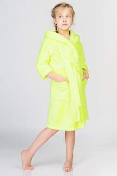Халат подростковый Неон желтый