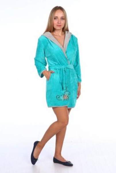 Халат женский бирюза