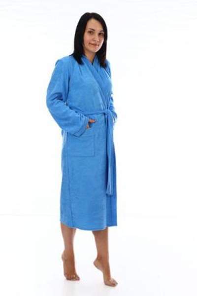 Халат женский Облака голубой