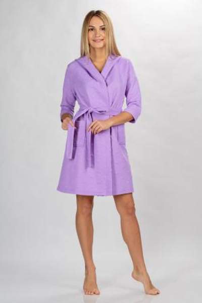 Халат женский Звезда сиреневый
