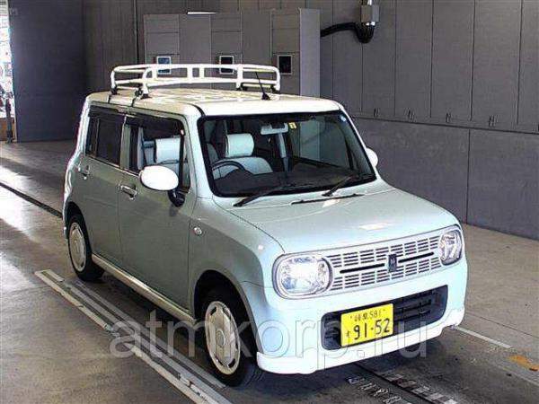 Хэтчбек 2 поколение SUZUKI ALTO LAPIN кузов HE22S г 2011 багажник 4WD пробег 93 тыс км цвет светло синий белый