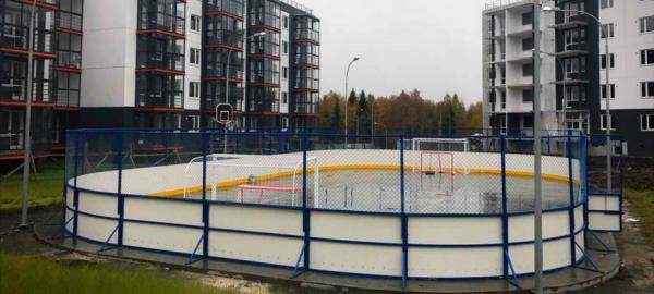 Хоккейная коробка 15*30 стеклопластик