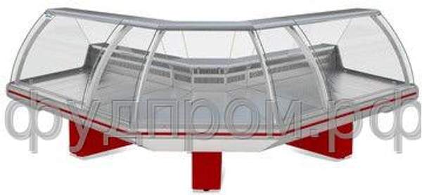 Холодильная витрина без агрегата Парабель ВХС-УН (без боковин,ТРВ)(одна тумба)