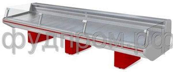 Холодильная витрина без агрегата Парабель ВХСо-1,875 (без боковин,ТРВ)(две тумбы)