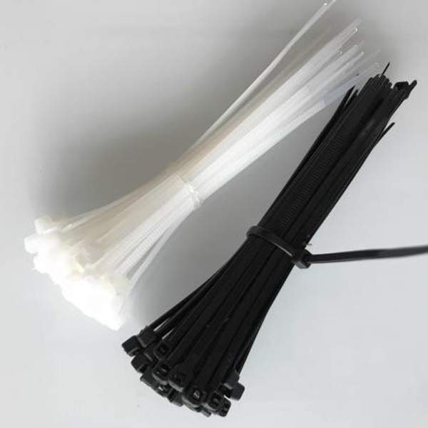 Хомут стяжка 5*200 мм пластиковый белый упаковка 100 шт