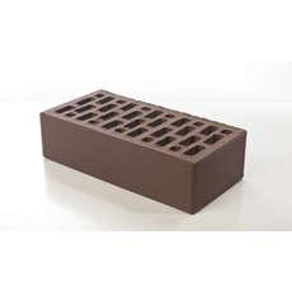 Кирпич Браер тёмно-коричневый 250х120х65