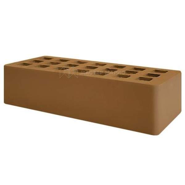 Кирпич лицевой керамический Коричневый пустотелый одинарный М125