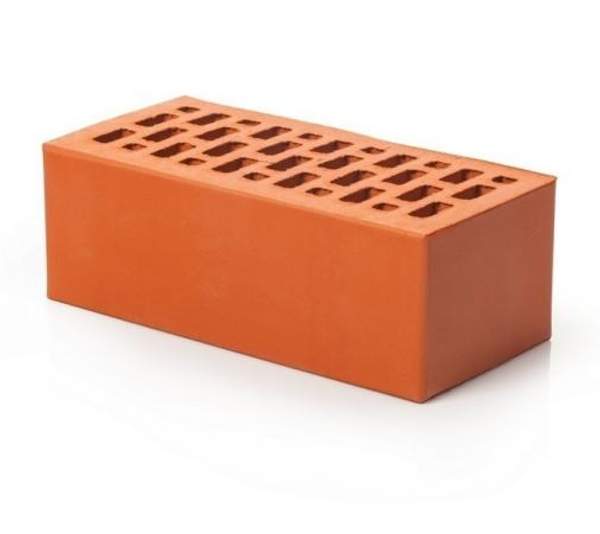 Кирпич лицевой керамический Красный пустотелый полуторный