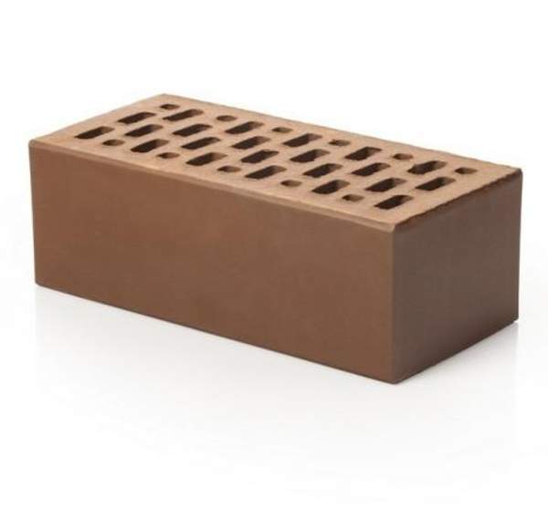 Кирпич лицевой керамический «Шоколад» пустотелый полуторный