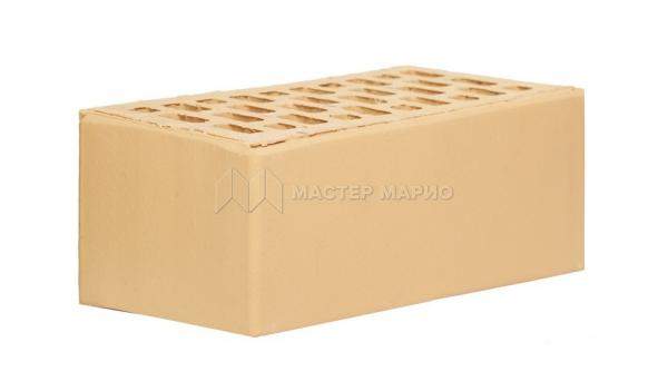 Кирпич лицевой керамический «Слоновая кость» «Лава» пустотелый полуторный