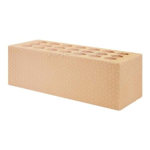 Кирпич лицевой керамический «Светлый» «Мелкий Галечник» пустотелый утолщенный