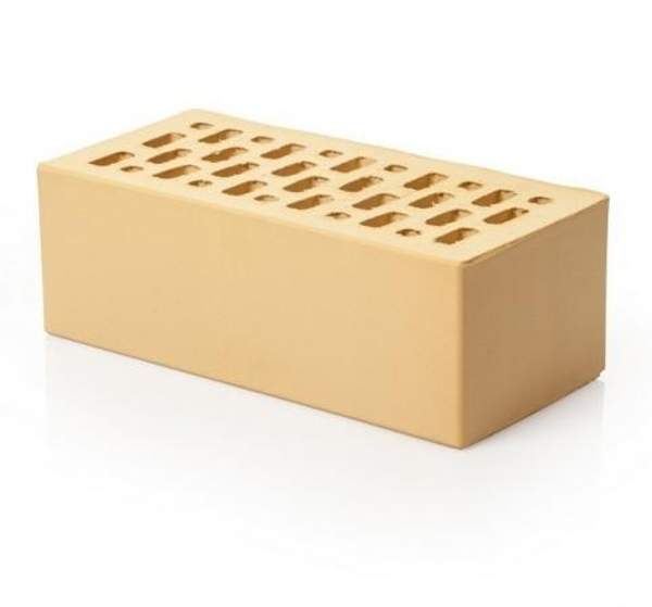 Кирпич лицевой керамический «Ваниль» пустотелый полуторный