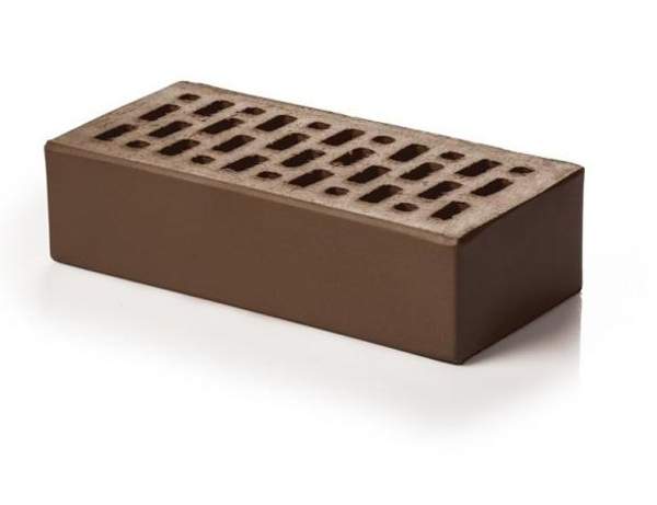 Кирпич лицевой клинкерный «Шоколад» пустотелый одинарный
