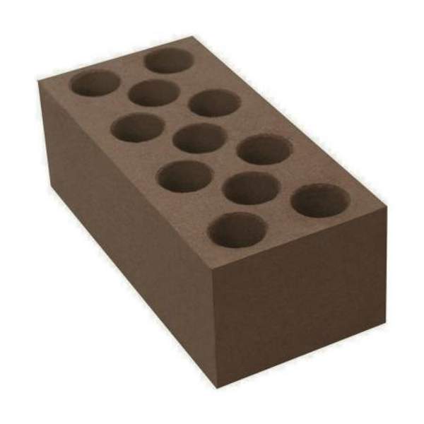 Кирпич лицевой силикатный «Коричневый» пустотелый утолщенный