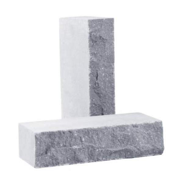 Кирпич лицевой силикатный «Неокрашенный» полнотелый утолщенный колотый