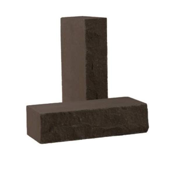 Кирпич лицевой силикатный «Ультракоричневый» полнотелый утолщенный колотый