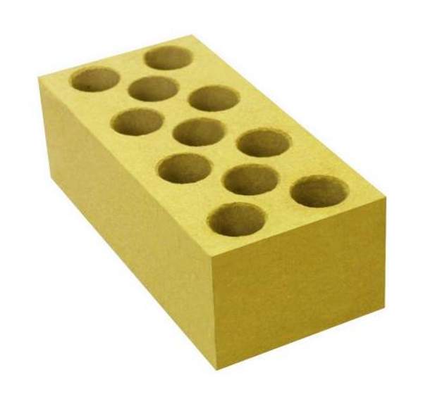 Кирпич лицевой силикатный «Желтый» пустотелый одинарный