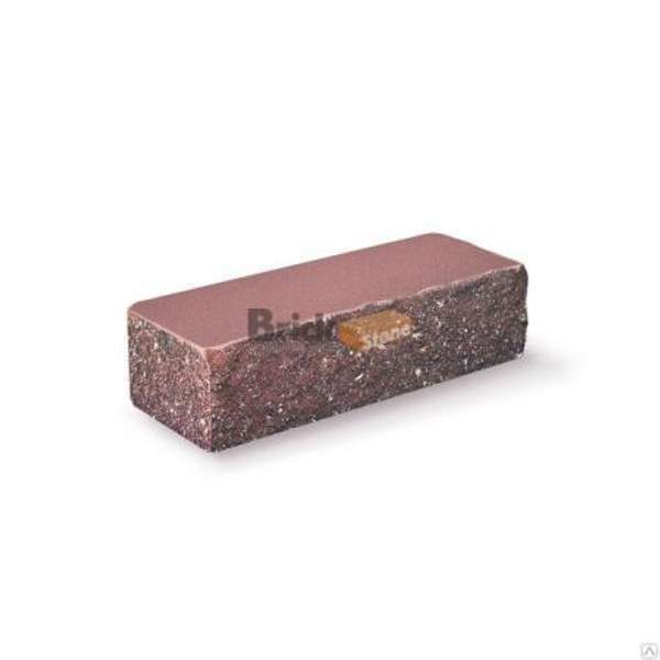 Кирпич облицов. гиперпрессованный РВАНЫЙ угловой 225х95х65 горький шоколад