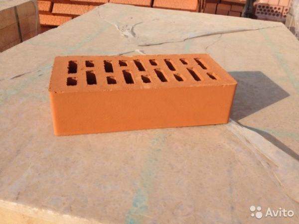 Кирпич облицовочный красный одинарный ВАЗ М 150