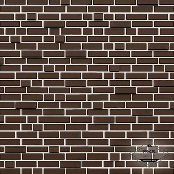 Кирпич облицовочный полнотелый ЛСР коричневый 3D, М-400, F-100