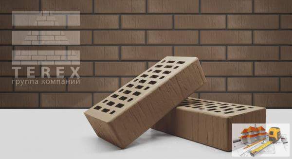 Кирпич одинарный Кр-л-пу 1NF С 250*120*65 Мокко TEREX