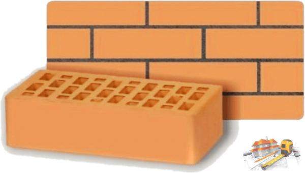 Кирпич одинарный Кр-л-пу 1NF С 250*120*65 Персик Воротынск