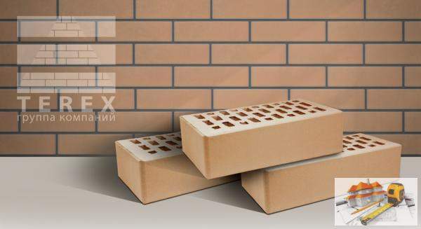 Кирпич одинарный Кр-л-пу 1NF С 250*120*65 СоломаСлоновая кость TEREX