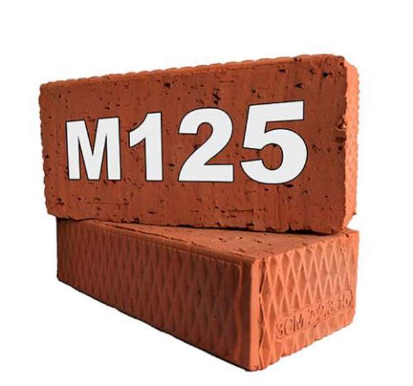 Кирпич рядовой полнотелый М-125 250х120х65