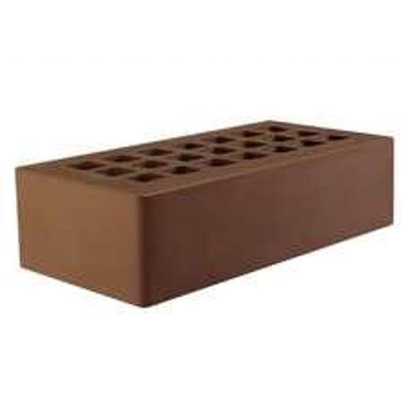 Кирпич тёмно-коричневый ЖКЗ 250х120х65