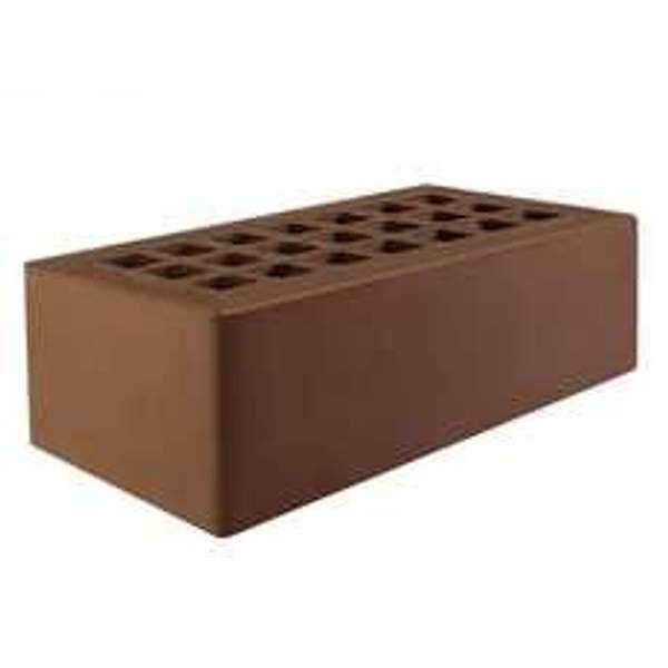 Кирпич тёмно-коричневый ЖКЗ 250х120х88