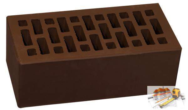 Кирпич утолщенный Кр-л-пу 1,4NF С 250*120*88 Шоколад НовомосковскНЗКМ