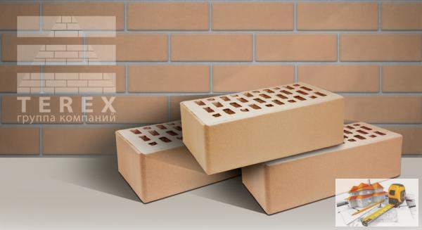 Кирпич утолщенный Кр-л-пу 1,4NF С 250*120*88 СоломаСлоновая кость TEREX