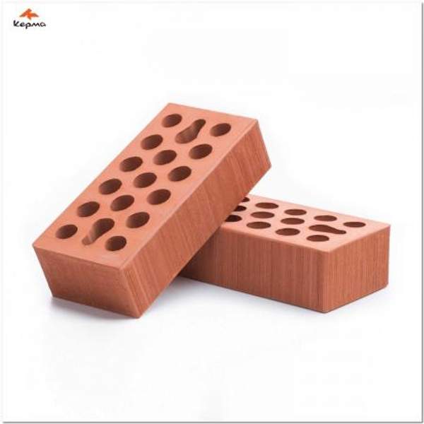 Кирпичная гора Кирпич облицовочный Керма с фактурой бархат красный