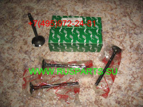 Клапан впуска, клапаны выпуска двигателя Komatsu 4D98E