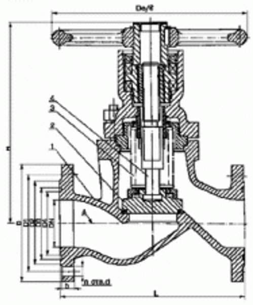 Клапан запорный Ду-32 (15с21нж) (Ру400) присоединение фланцевое к установкам ППУА 1600/100, ППУ 1600/100, АДПМ-12/150, запчасти