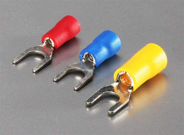 Клемма-вилка/наконечник изолир2-5м м, d под штырь5,3мм