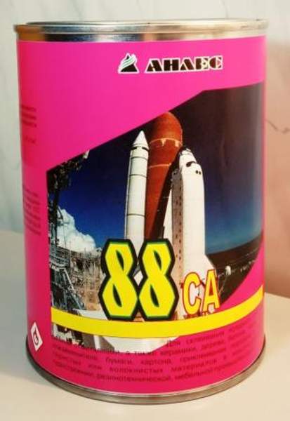 Клей 88СА 1л.(0,8кг) клей для машиностроения, судостроения и мебельной промышленности