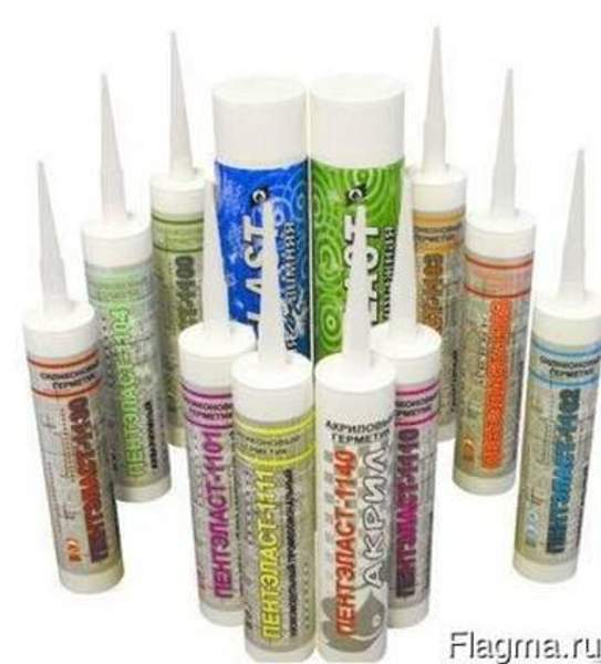 Клей-герметик силиконовый "Пентэласт-1159" (серый) 310 мл