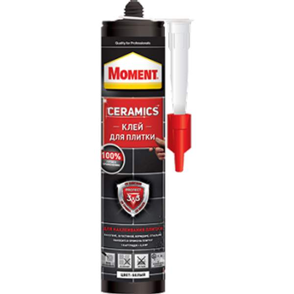 КЛЕЙ "MOMENT CERAMICS" ДЛЯ ПЛИТКИ БЕЛЫЙ 440 Г