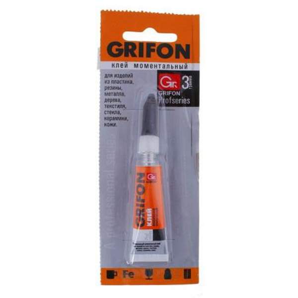 Клей моментальный универсальный "GRIFON" 3 г