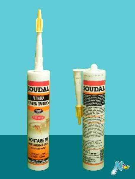 Клей монтажный дисперсионный Montage Fix SOUDAL для приклеивания тяжелых материалов (Цвет:белый, Фасовка:Картридж)