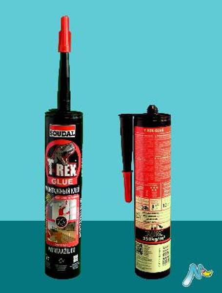 Клей монтажный дисперсионный T-REX SOUDAL 380 гр белый (Цвет:белый)